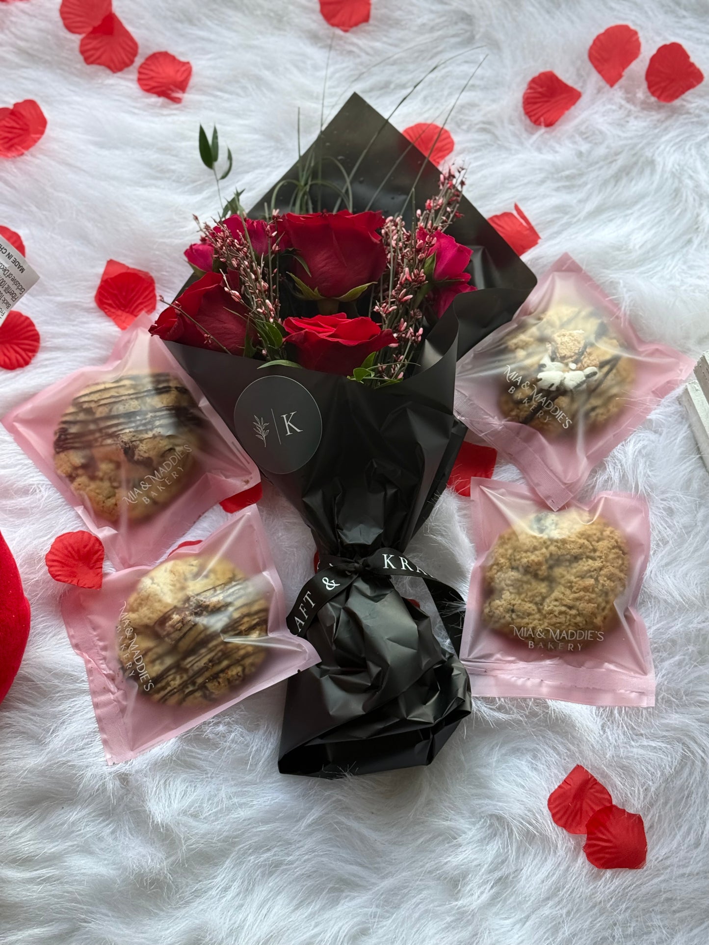 Valentine’s Day Cookie and Floral Combo! IN STORE PICK UP ONLY.