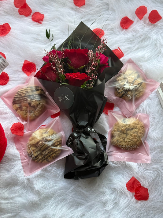 Valentine’s Day Cookie and Floral Combo! IN STORE PICK UP ONLY.